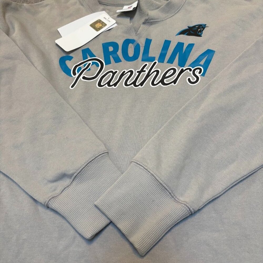 NFL Carolina Panthers Gray Sweat shirt, 2XL Large
